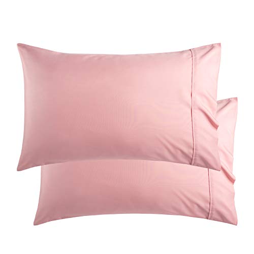2 fundas de almohada de algodón 50x75 cm rosa CASUAL TO